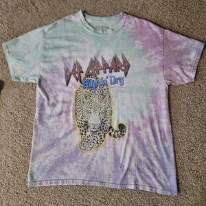Def Leppard • High N Dry Tie-Dye T-Shirt.